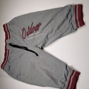 So Envy Gray/ Red Print Sweatpants Size L